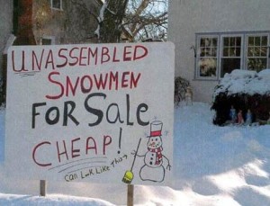 Snowmen for sale